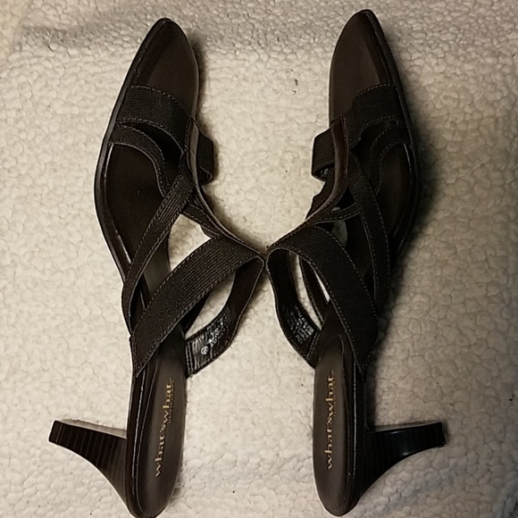 Aerosoles Shoes Brown Leather Sandal - Picture 3 of 6